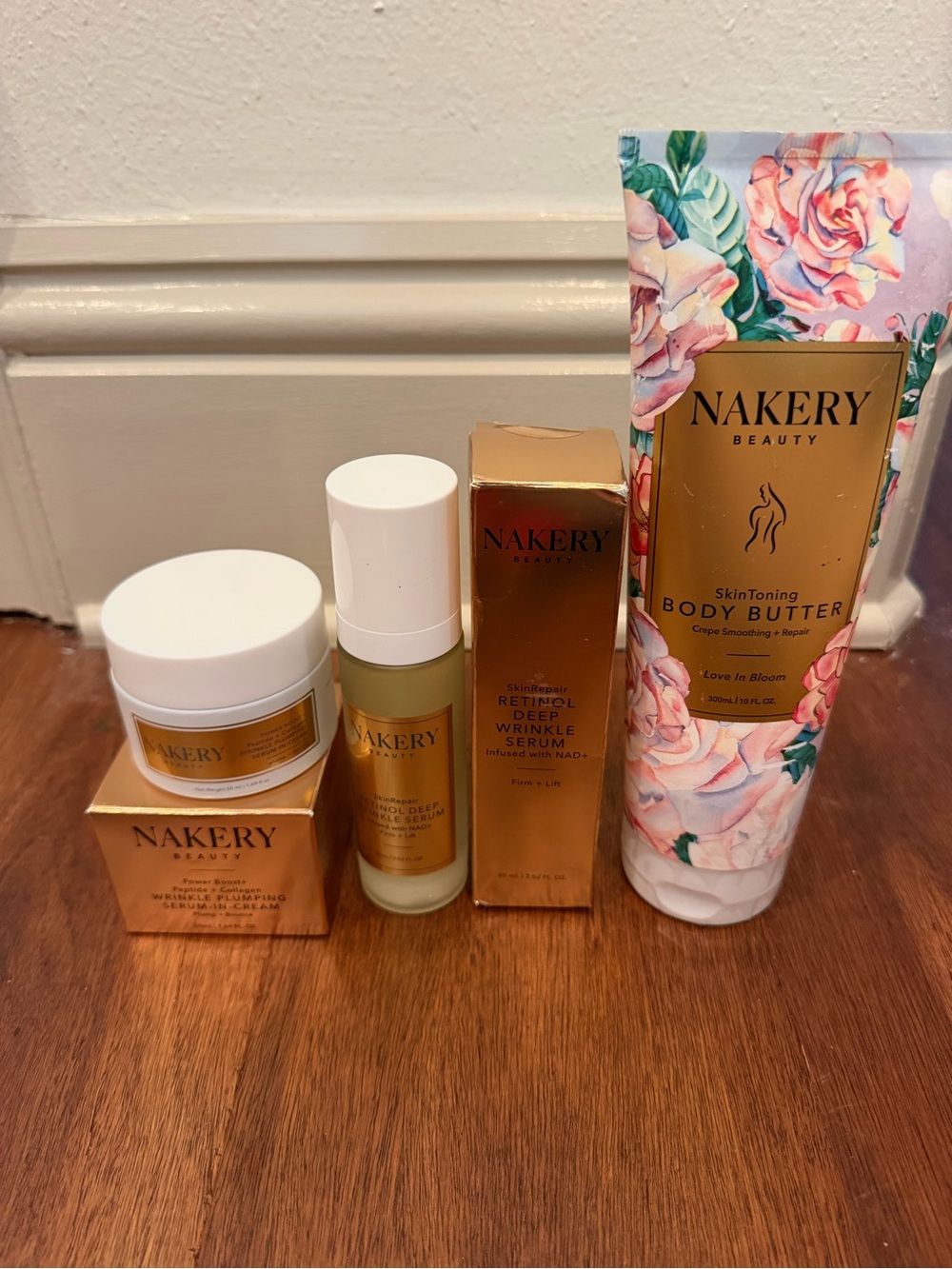 Nakery body butter, deep wrinkle cream,nakery power boost